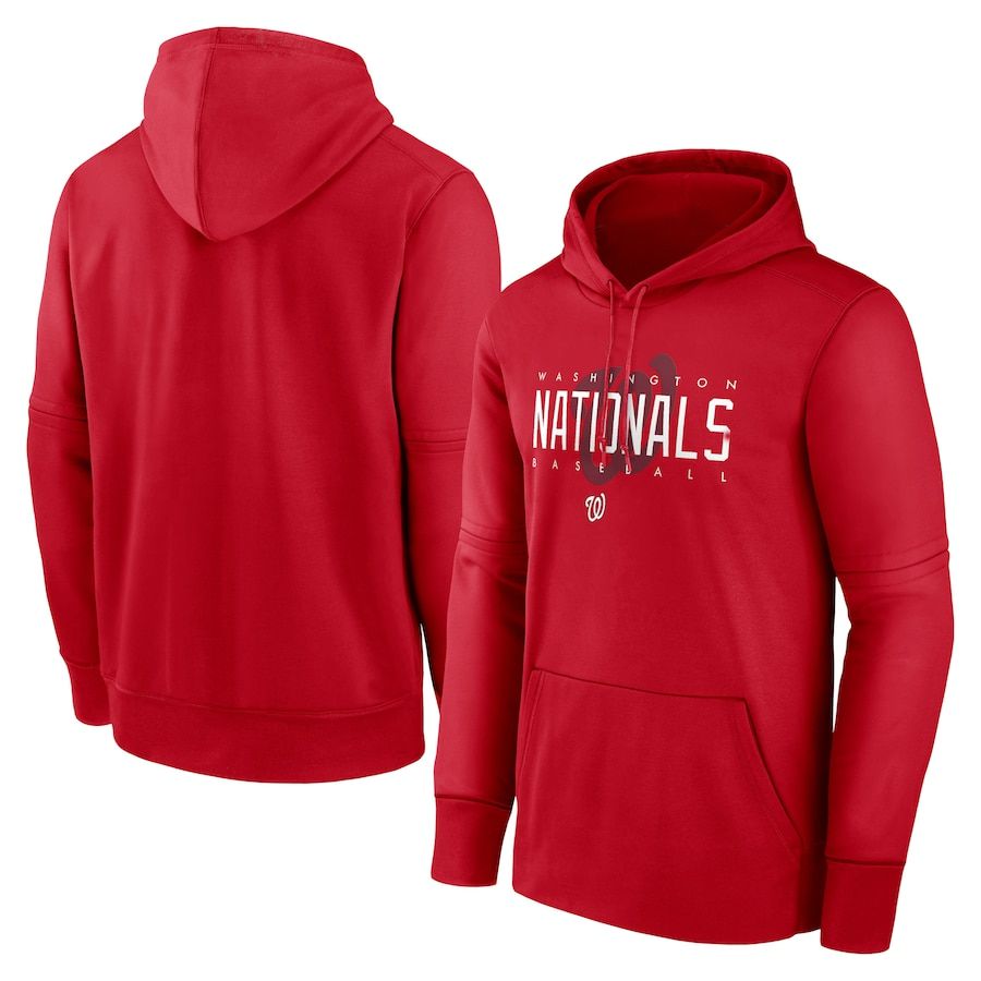 Men 2023 MLB Washington Nationals red Sweatshirt style 1-0